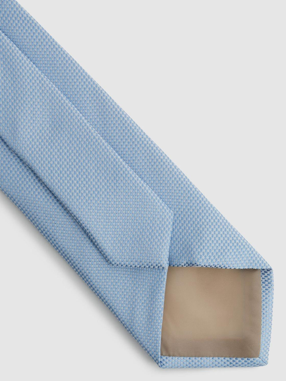 Reiss Ties &amp; Pocket Squares | Ceremony Textured Silk Tie Soft Blue - Men