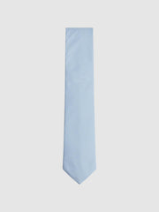 Reiss Ties &amp; Pocket Squares | Ceremony Textured Silk Tie Soft Blue - Men