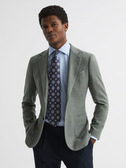 Reiss Ties &amp; Pocket Squares | Imperio Medallion Printed Silk Tie Chocolate - Men