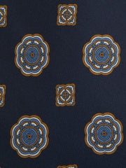 Reiss Ties &amp; Pocket Squares | Imperio Medallion Printed Silk Tie Chocolate - Men
