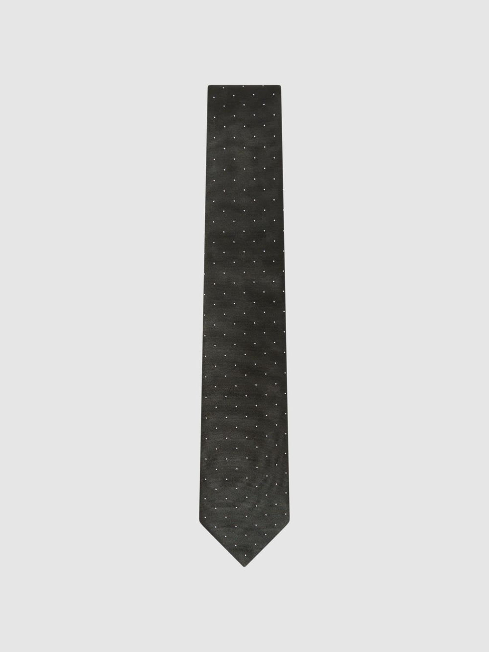 Reiss Ties &amp; Pocket Squares | Liam Silk Polka Dot Tie Dark Green - Men
