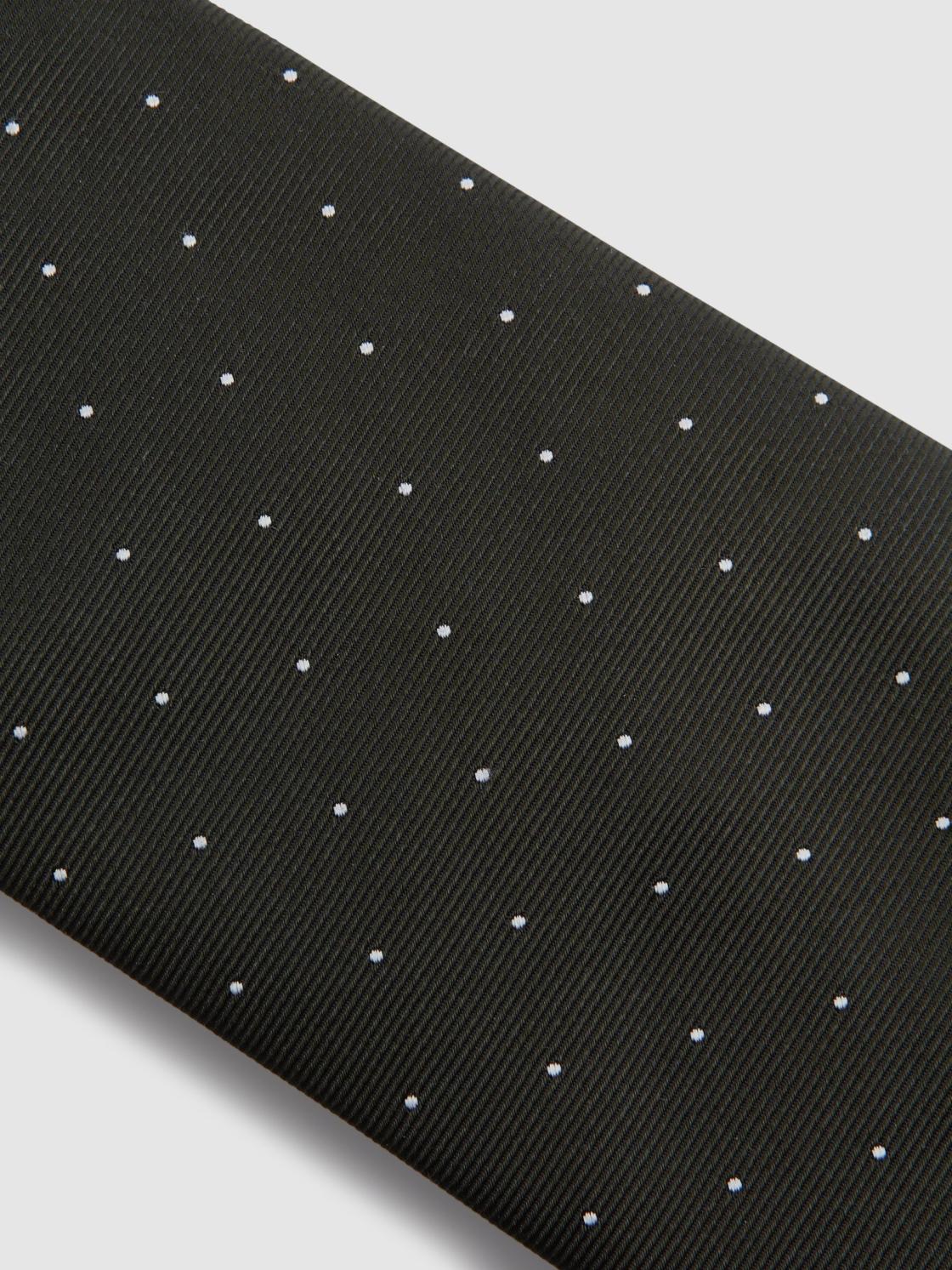 Reiss Ties &amp; Pocket Squares | Liam Silk Polka Dot Tie Dark Green - Men
