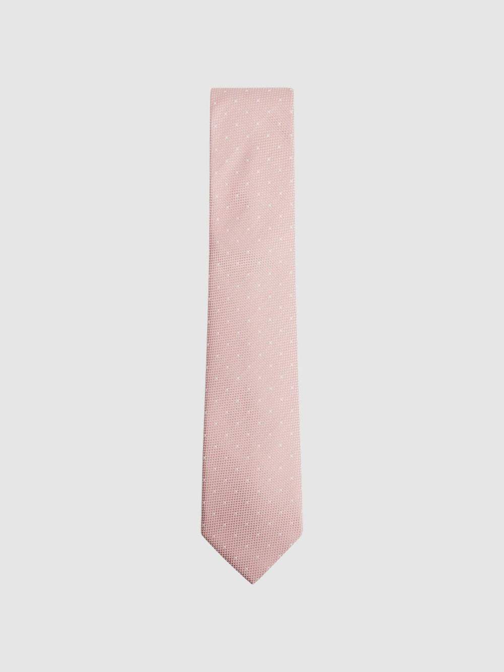 Reiss Ties &amp; Pocket Squares | Liam Silk Polka Dot Tie Soft Pink - Men