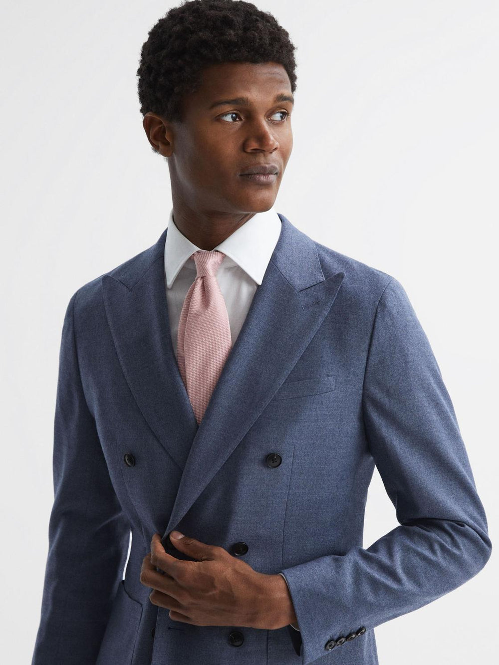 Reiss Ties &amp; Pocket Squares | Liam Silk Polka Dot Tie Soft Pink - Men