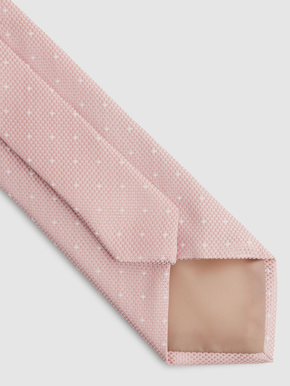 Reiss Ties &amp; Pocket Squares | Liam Silk Polka Dot Tie Soft Pink - Men