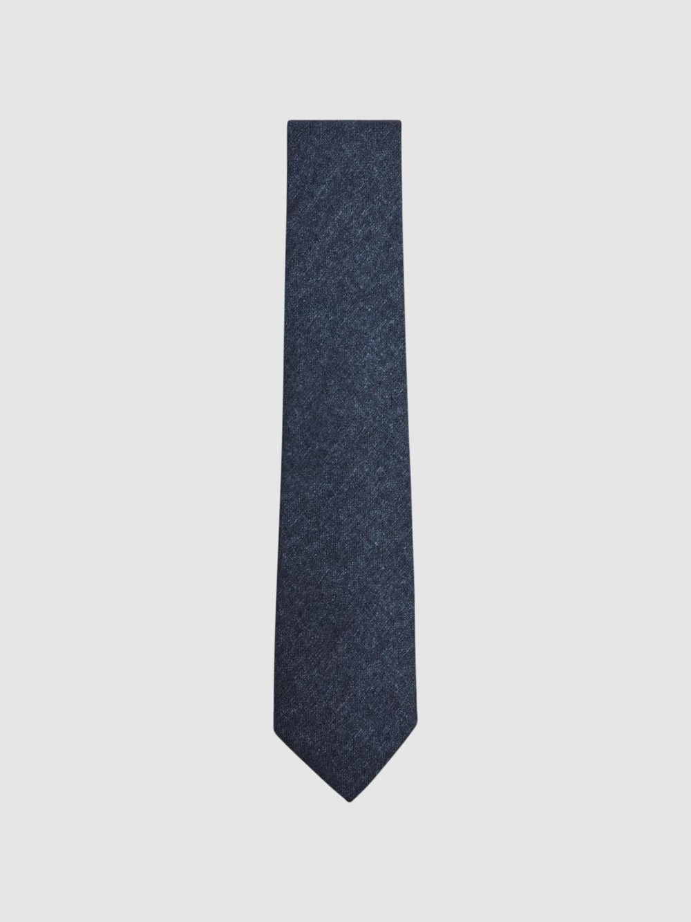 Reiss Ties &amp; Pocket Squares | Saturn Wool-Silk Blend Tie Airforce Blue - Men