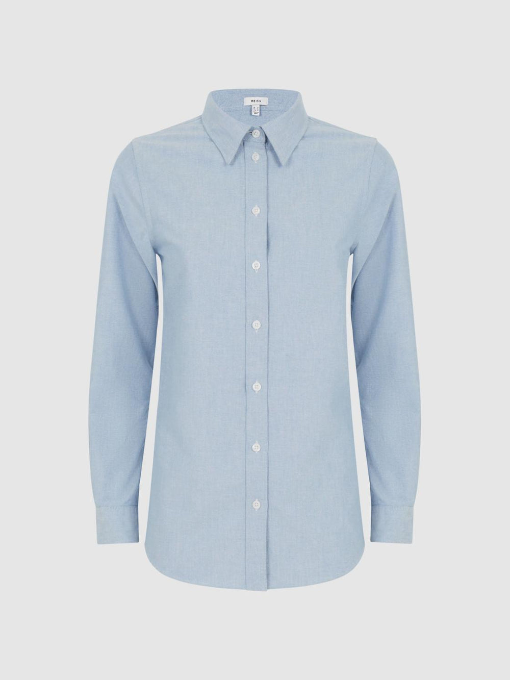 Reiss Tops | Allie Fitted Oxford Shirt Blue - Women