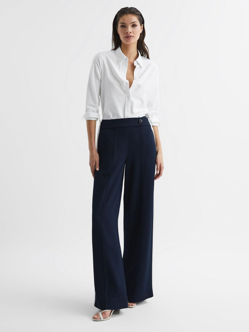 Reiss Tops | Allie Fitted Oxford Shirt White - Women