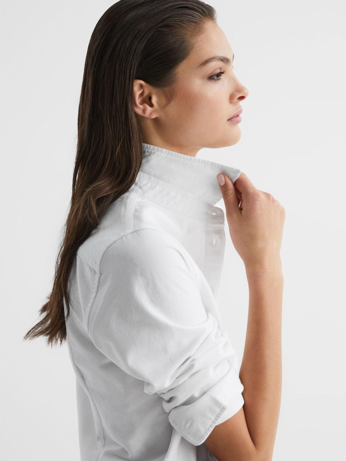 Reiss Tops | Allie Fitted Oxford Shirt White - Women