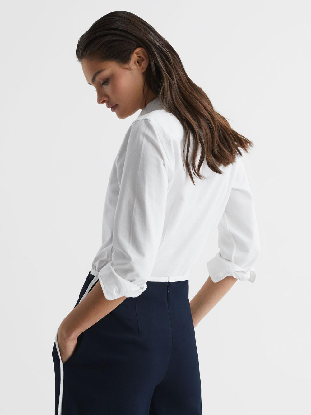 Reiss Tops | Allie Fitted Oxford Shirt White - Women