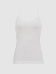 Reiss Tops | Arla Scoop Neck Second Skin Vest Top Black - Women