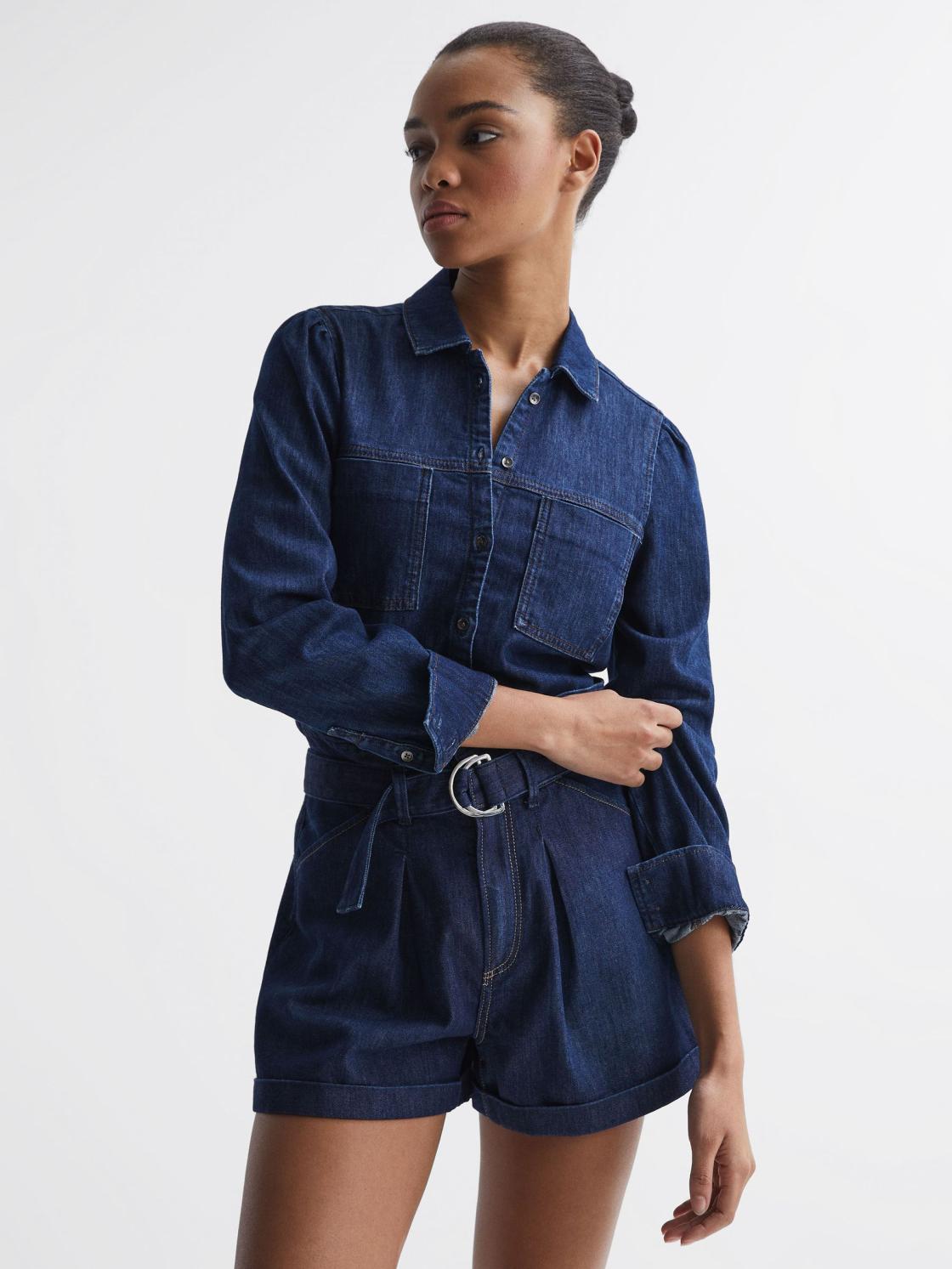 Reiss Tops | Belize Paige Denim Shirt Rena - Women
