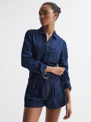 Reiss Tops | Belize Paige Denim Shirt Rena - Women