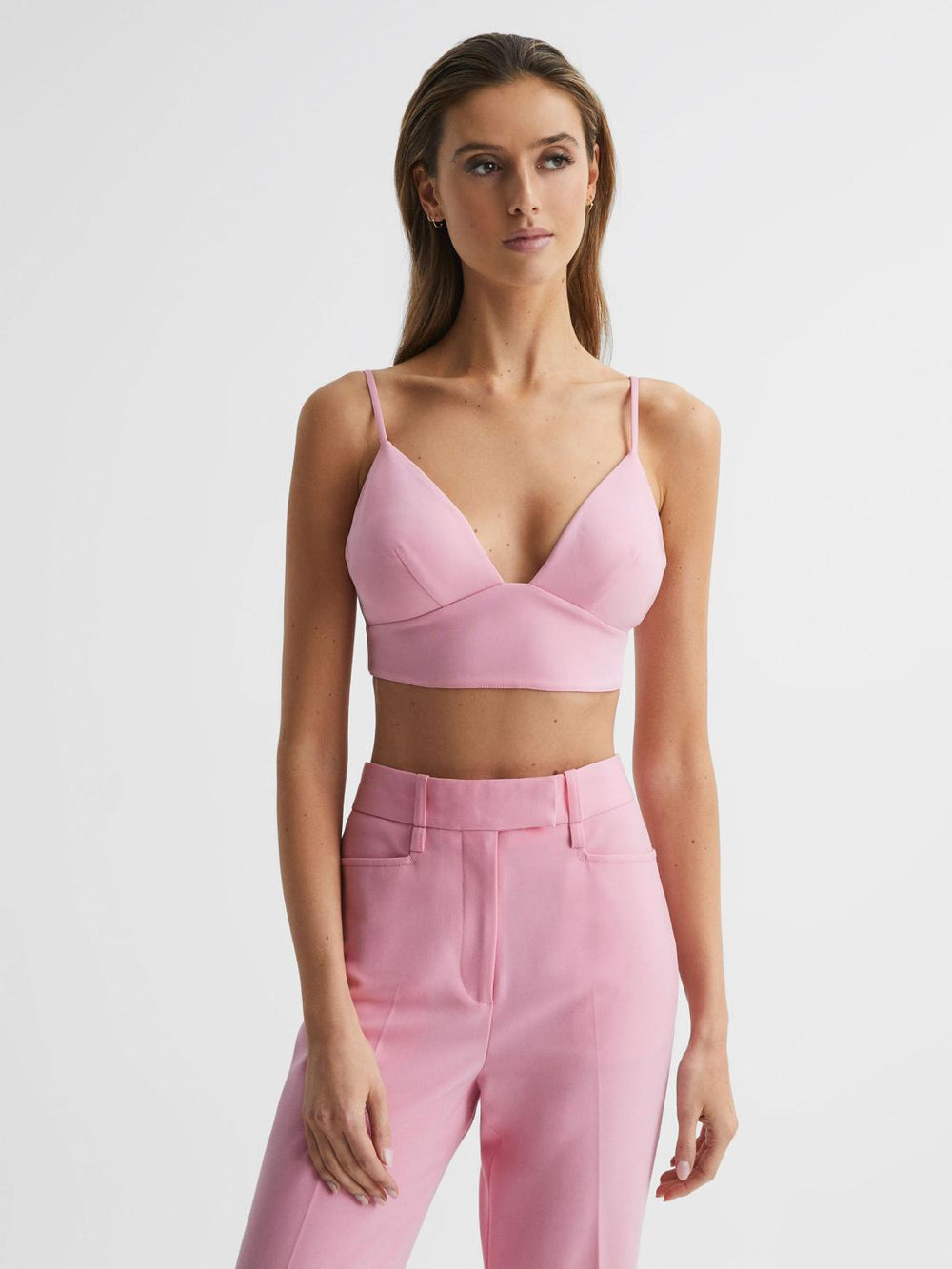 Reiss Tops | Blair Bralette Top Pink - Women