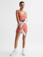 Reiss Tops | Cosmos Ophelia The Upside Knitted Cropped Top Pink - Women