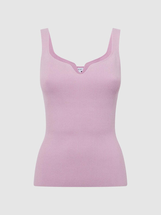 Reiss Tops | Daisy Sweetheart Neck Top Black - Women