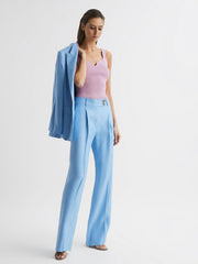 Reiss Tops | Daisy Sweetheart Neck Top Black - Women