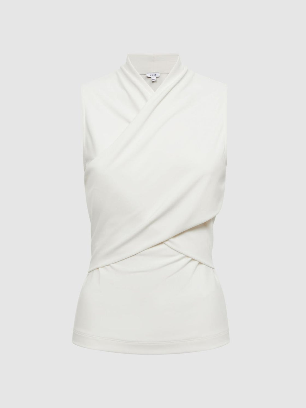 Reiss Tops | Eli Sleeveless Wrap Top Black - Women