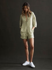 Reiss Tops | Ellis Oversized Long Sleeve Shirt Ivory - Women