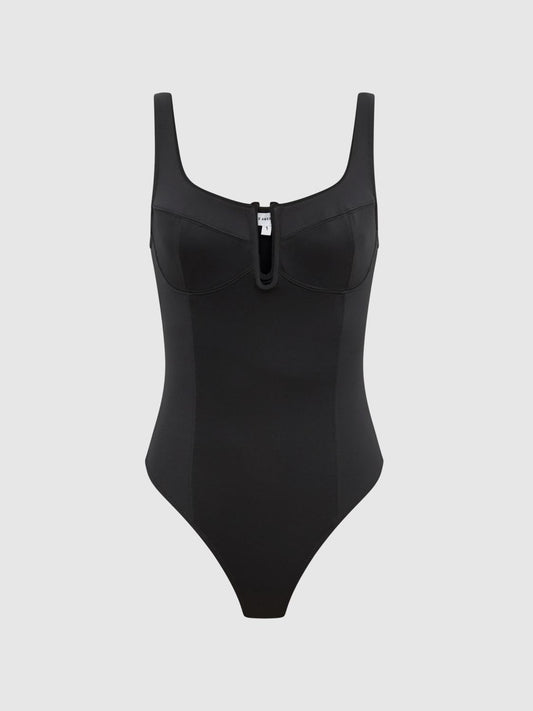 Reiss Tops | Good American Corset Bodysuit Black - Women
