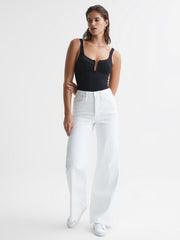 Reiss Tops | Good American Corset Bodysuit Black - Women