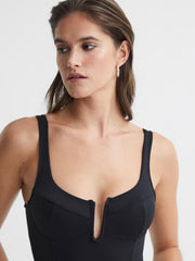 Reiss Tops | Good American Corset Bodysuit Black - Women