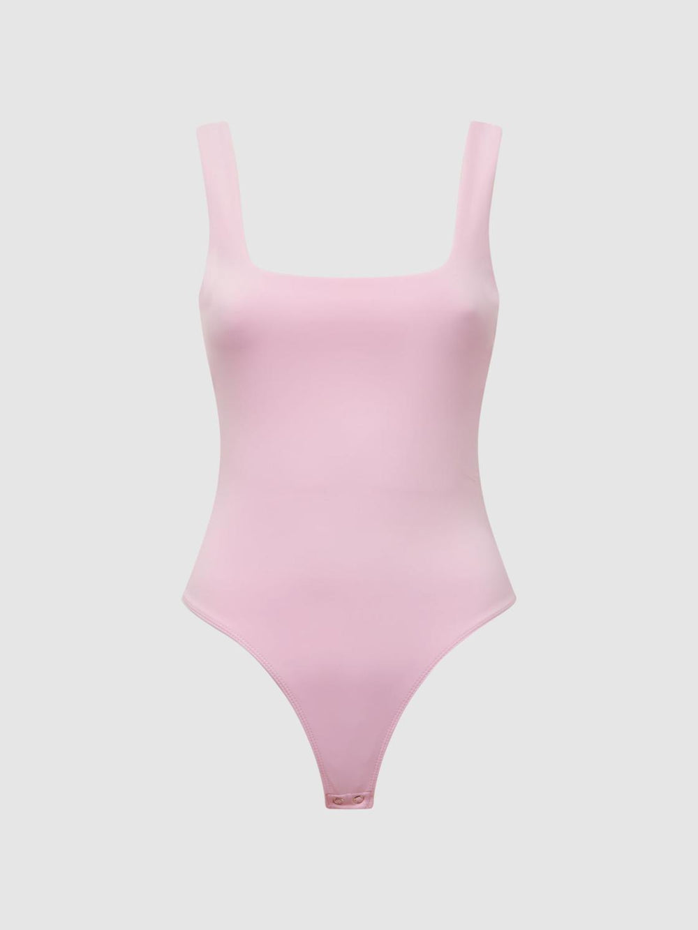 Reiss Tops | Good American Square Neck Bodysuit Soft Pink - Women