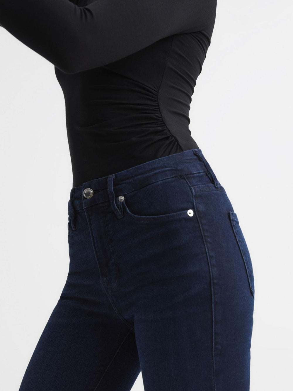 Reiss Tops | Good American Turtleneck Bodysuit Black - Women