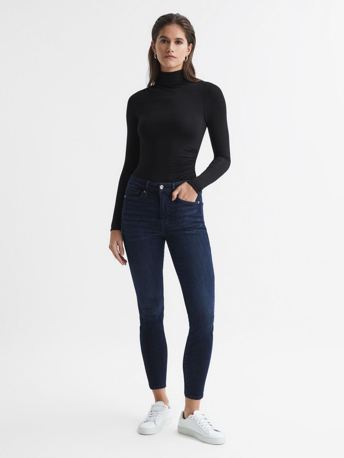 Reiss Tops | Good American Turtleneck Bodysuit Black - Women