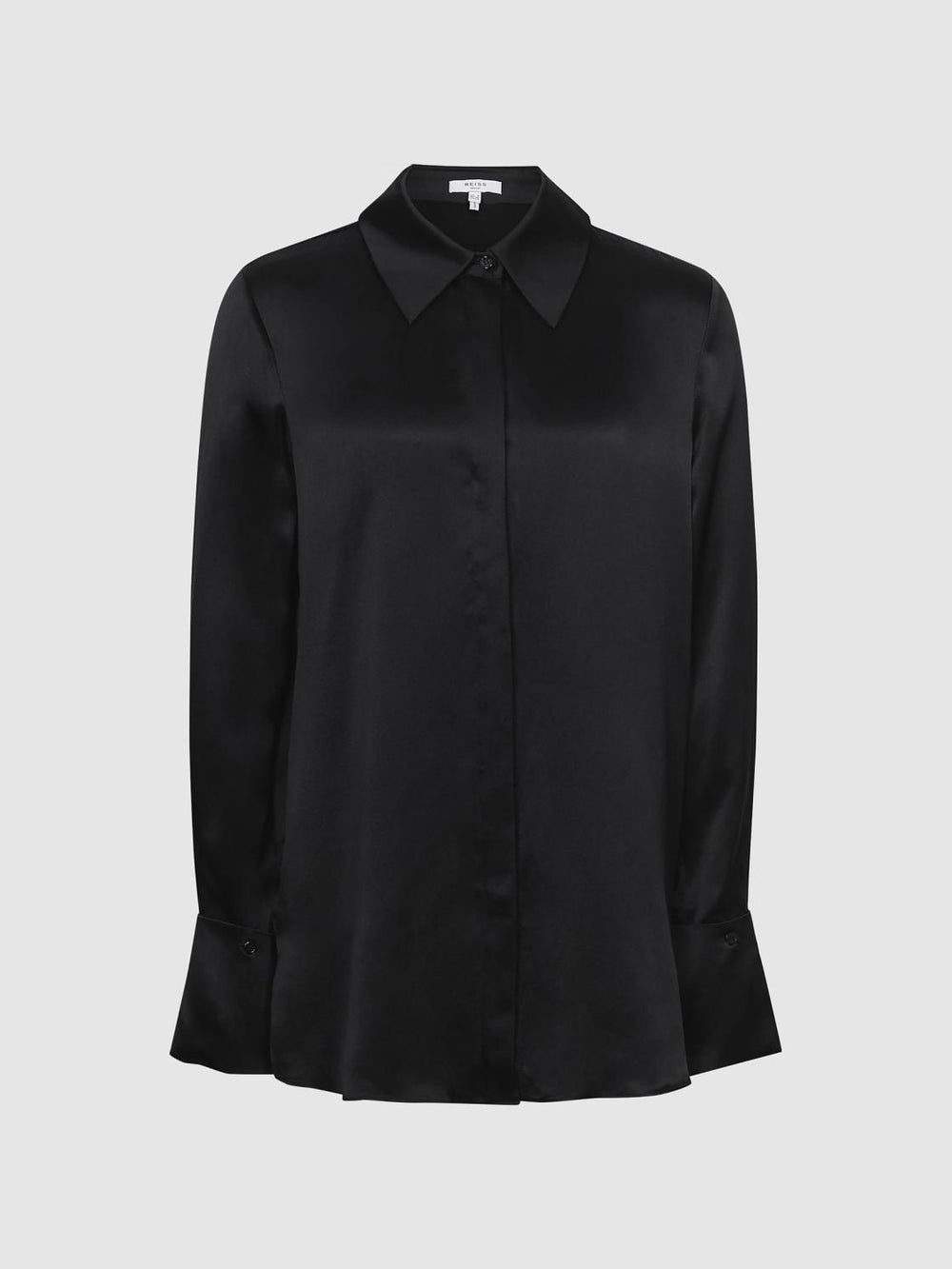 Reiss Tops | Hailey Silk Shirt Black - Women
