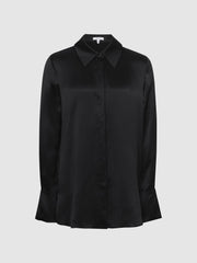 Reiss Tops | Hailey Silk Shirt Black - Women