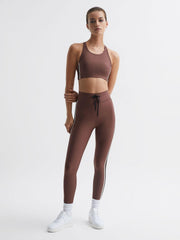 Reiss Tops | Hustle Linda The Upside Racerback Sports Bra Brown - Women