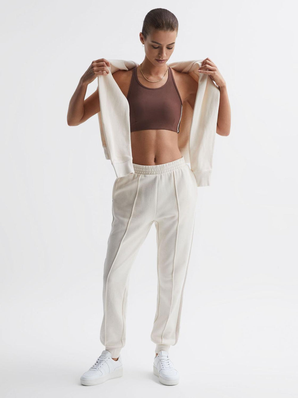 Reiss Tops | Hustle Linda The Upside Racerback Sports Bra Brown - Women