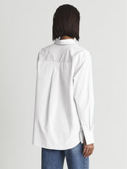 Reiss Tops | Jenny Cotton Poplin Shirt Blue - Women
