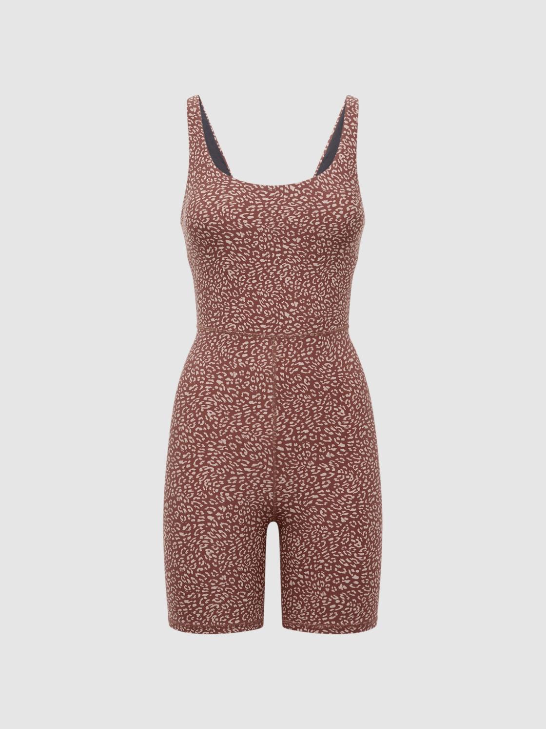 Reiss Tops | Leo The Upside Bodysuit Brown Print - Women