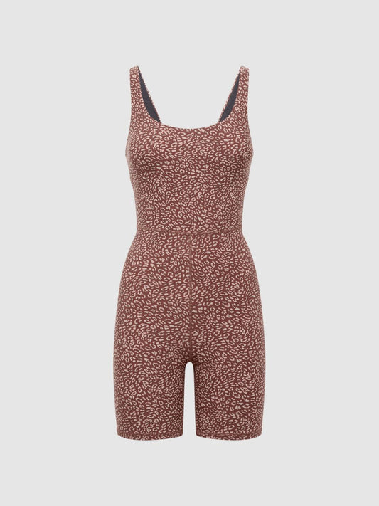 Reiss Tops | Leo The Upside Bodysuit Brown Print - Women