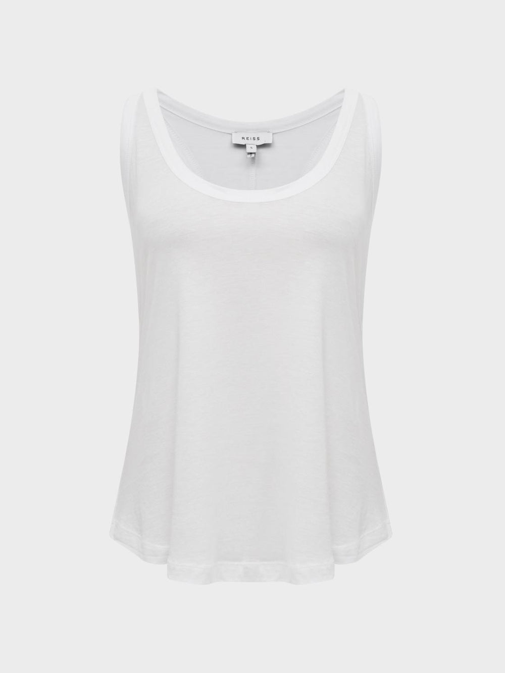 Reiss Tops | Lilly Racer Back Pima Cotton Vest White - Women