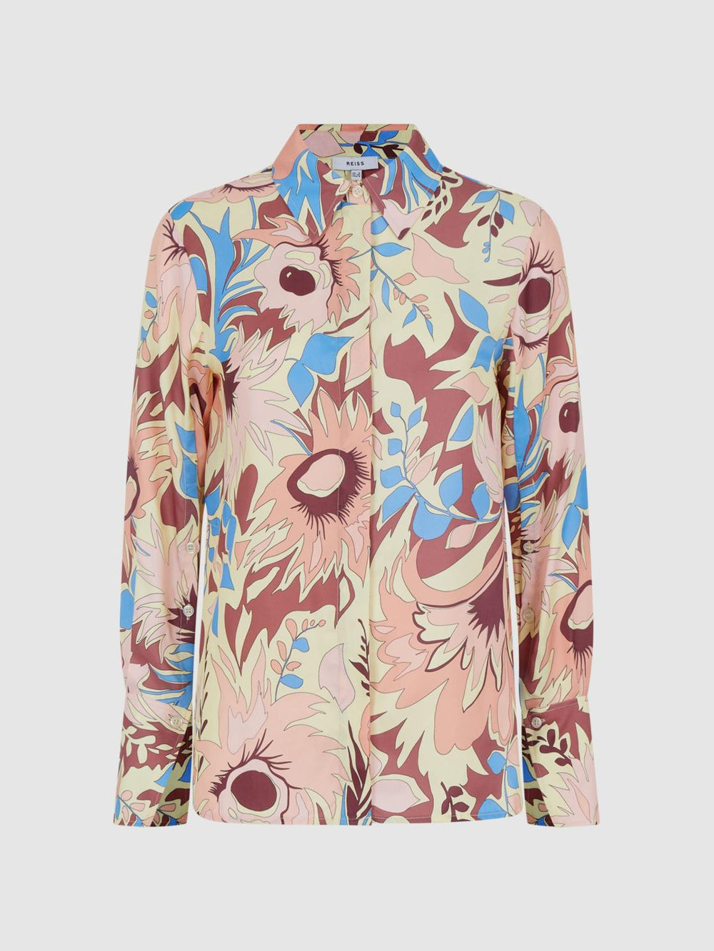 Reiss Tops | Liv Floral Printed Shirt Multi - Women