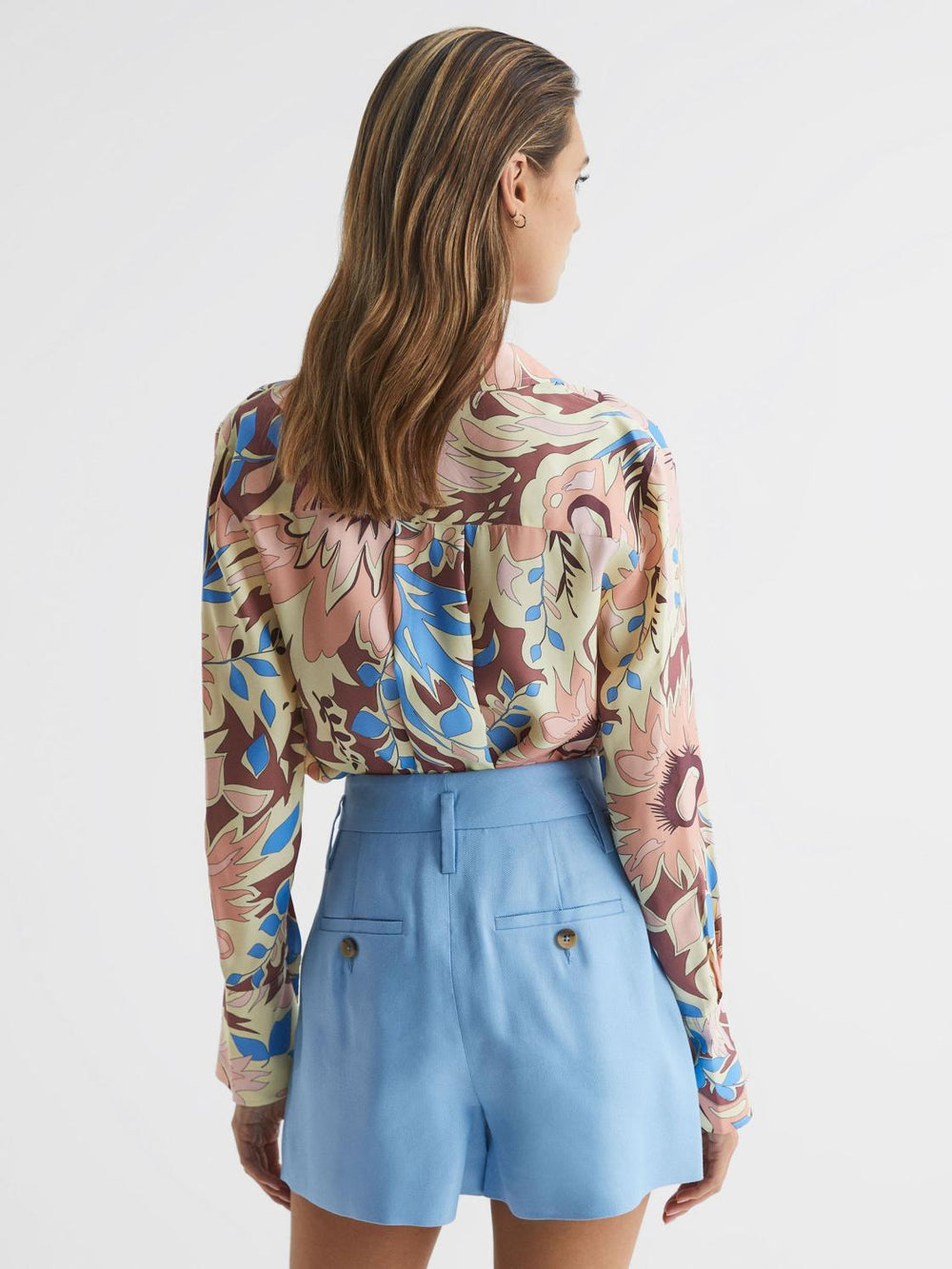 Reiss Tops | Liv Floral Printed Shirt Multi - Women