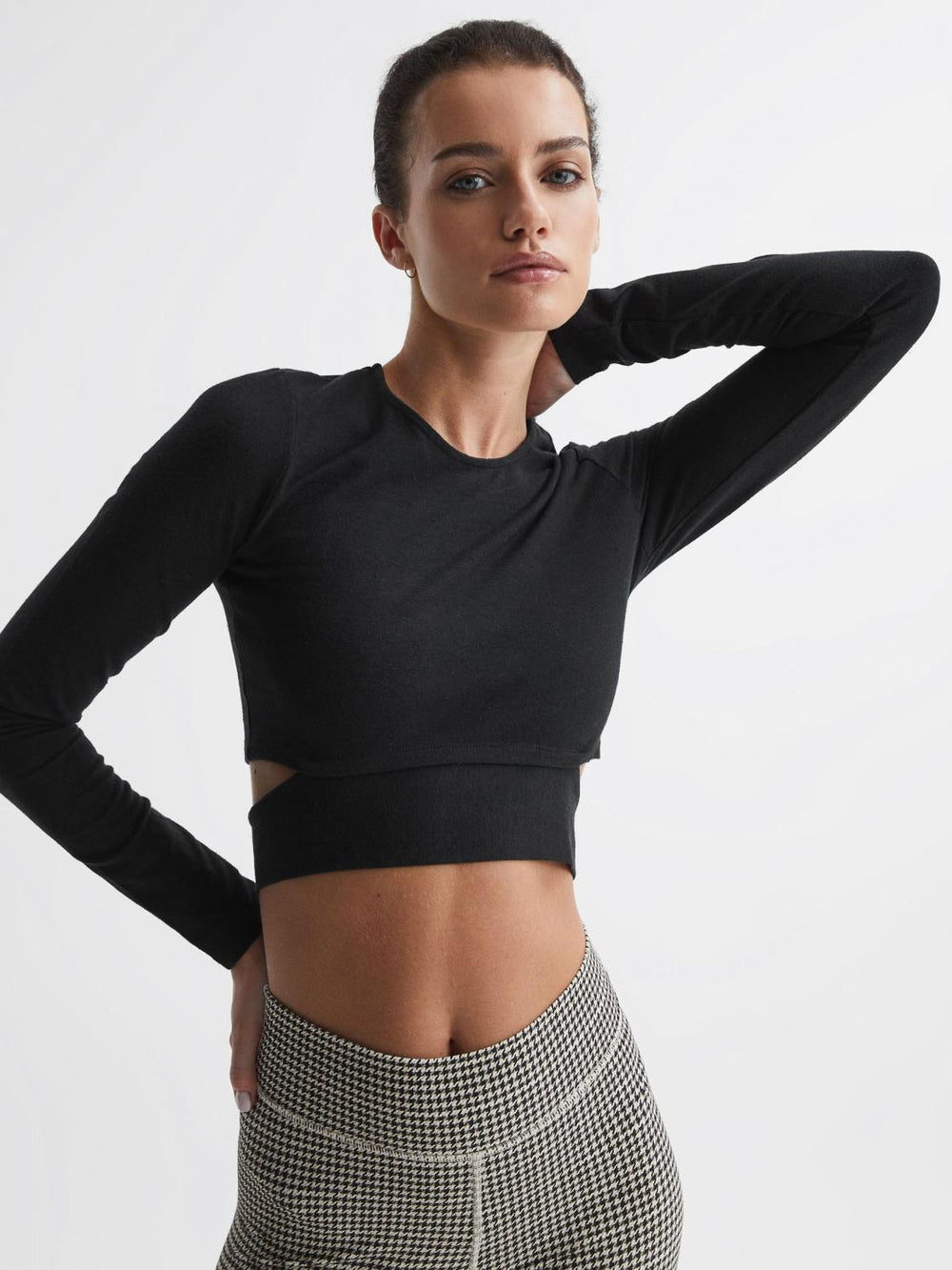 Reiss Tops | Lucy The Upside Tie Detail Top Black - Women