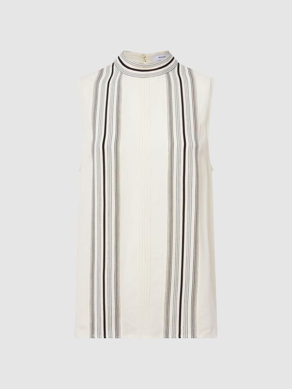 Reiss Tops | Mollie Sheer Striped Blouse Ivory - Women
