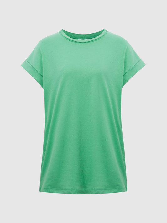 Reiss Tops | Tereza Crew T-Shirt Black - Women