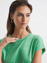 Reiss Tops | Tereza Crew T-Shirt Black - Women