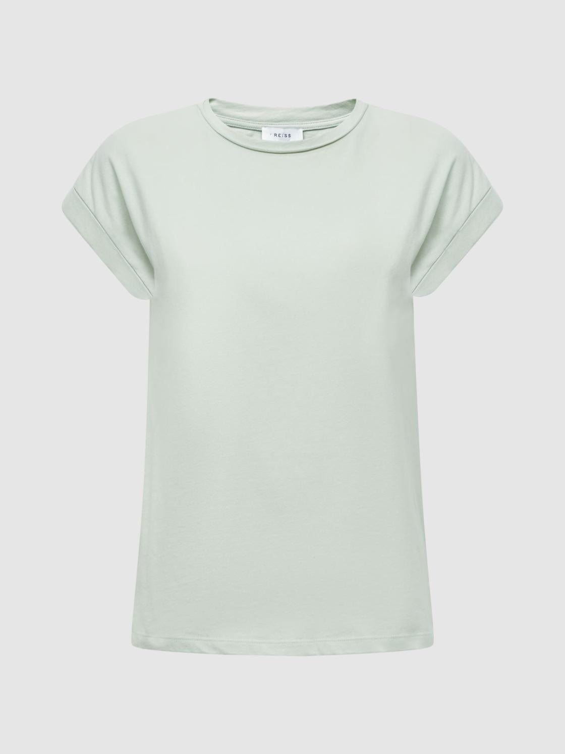 Reiss Tops | Tereza Crew T-Shirt Mint - Women