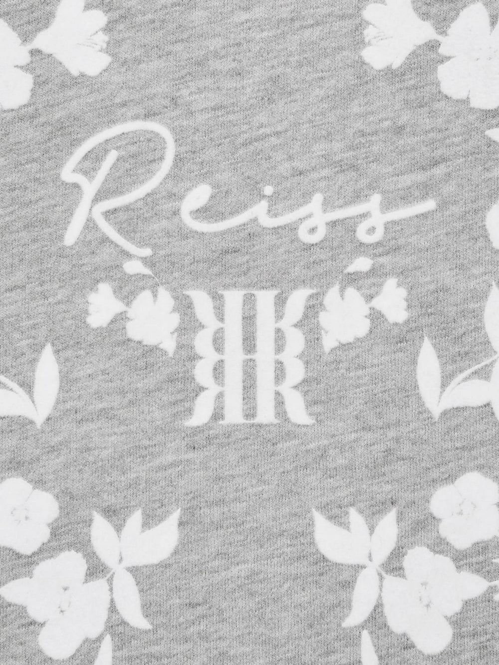 Reiss Tops &amp; Tshirts | Bobbi Motif Crew Neck T-Shirt Grey Marl - Children