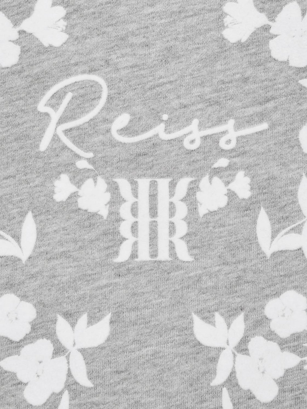 Reiss Tops &amp; Tshirts | Bobbi Motif Crew Neck T-Shirt Grey Marl - Children