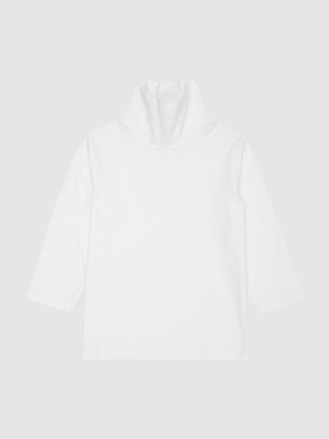 Reiss Tops &amp; Tshirts | Carey Roll Neck Long Sleeve Top Ivory - Children