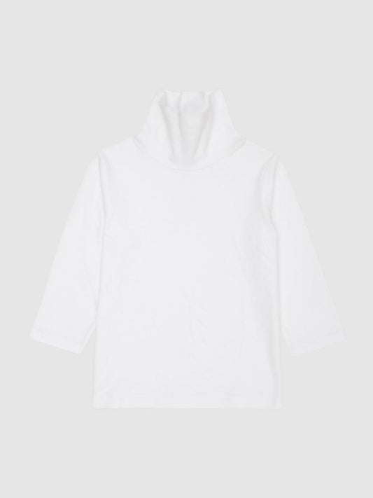 Reiss Tops &amp; Tshirts | Carey Roll Neck Long Sleeve Top Ivory - Children