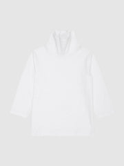 Reiss Tops &amp; Tshirts | Carey Roll Neck Long Sleeve Top Ivory - Children