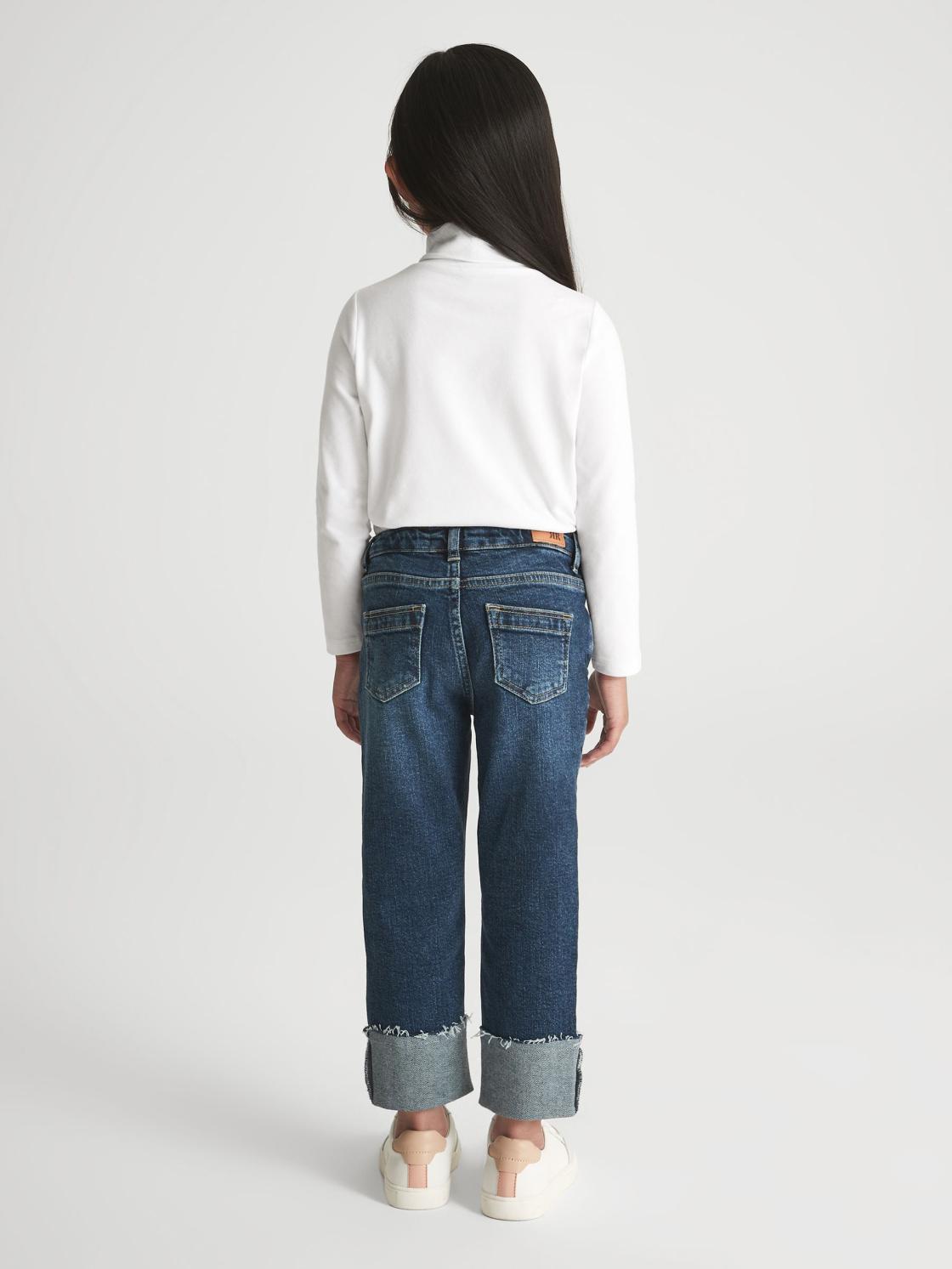 Reiss Tops &amp; Tshirts | Carey Roll Neck Long Sleeve Top Ivory - Children